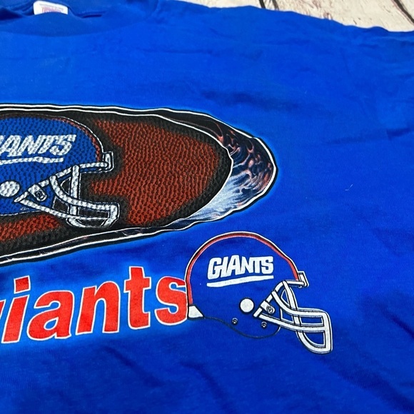 Vintage New York Giants NFL Football Logo 7 Sports Crewneck Tshirt - Picture 3 of 5